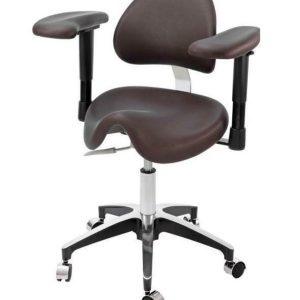 TPC Mirage Mica Surgeon Stool With Armrests