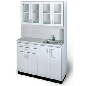 Ansar Medical  49.75″W Free-Standing Base & Top Cabinet with Sink