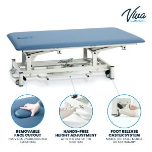 Ansar PowerLift Hi-Lo Therapy Table with Antimicrobial Upholstery