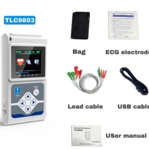 ECG Holter 3 Channel EKG Holter Analyzer 12 Leads Recorder USB